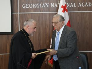 Protopresbyter Giorgi (Zviadadze) was awarded a certificate of honor