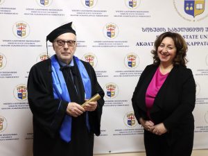 Academician Vladimir Papava awarded honorary doctorate of Sukhumi State University